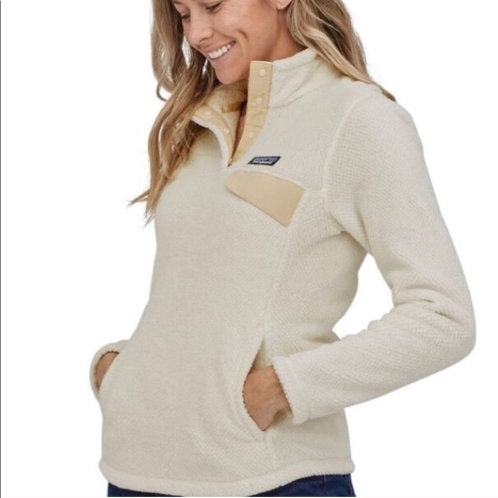 Patagonia Re Tool Snap T Fleece Pullover Cream